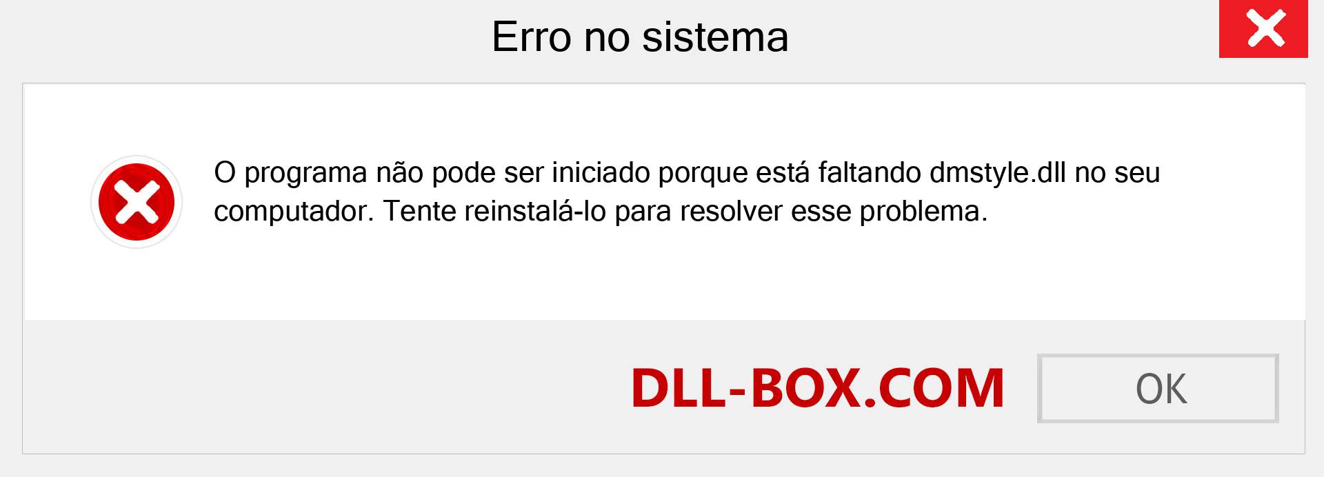 Arquivo dmstyle.dll ausente ?. Download para Windows 7, 8, 10 - Correção de erro ausente dmstyle dll no Windows, fotos, imagens